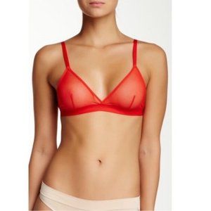 NWT Joe’s Jeans Red Sheer Mesh Bralette